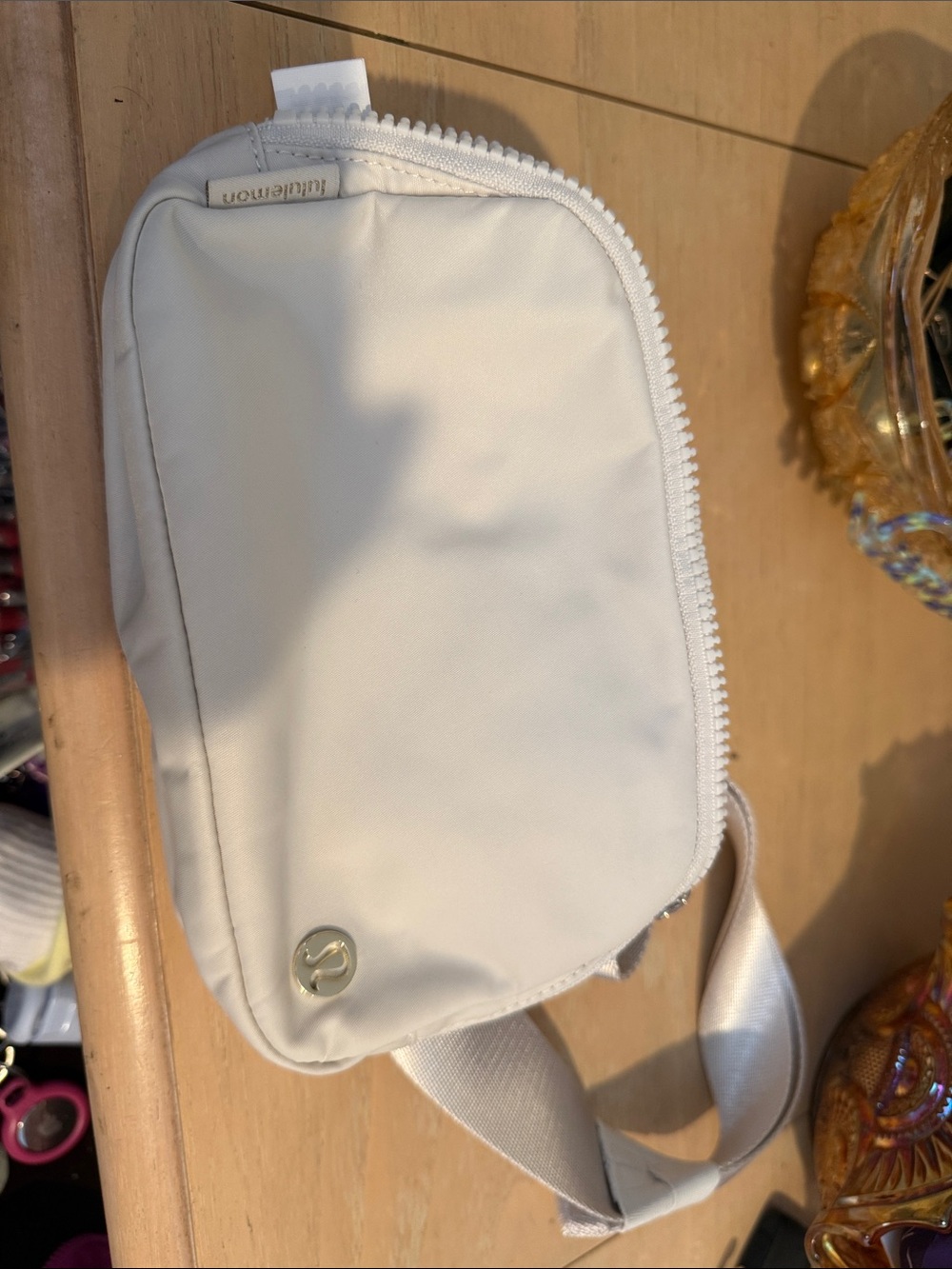 lululemon athletica light ivory gold Belt Bag